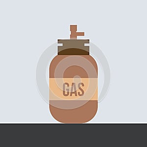 Gas cylinder tank vector illustration.Â  Lpg propane bottle icon container.